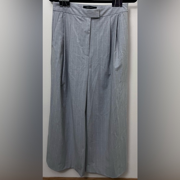 BCBGMaxAzria Pants - BCBGMaxAzria Light Gray Pinstripe Trousers